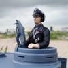 RBLOCTOYNY 1/16 Scale RC Tank Soldier Model with Large Brim, Military Figure for Diorama & Tank Display, Compatible with Most 1/16 RC Tanks, Perfect for Collectors & Historical Enthusiasts view 2