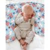 American Flag Baseball Baby Nursing Pillow Covers for Boy Girl 4th of July Baseballs Stars Nursery Pillowcase for Breastfeeding Pillows Patriotic Sports Soft Stretchy Slipcovers for Newborn Infant view 4