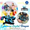 Dak Haan 24" Large 3D Printed Dragon Glow in The Dark,Flexible Articulated Crystal Dragon Fidget Toy,Cool Big Dragon Toy,Huge 3D Printed Dragon Gift for Girls Boys Kids Age 3-5 4-7 8-12 Years Old view 2