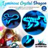 Dak Haan 24" Large 3D Printed Dragon Glow in The Dark,Flexible Articulated Crystal Dragon Fidget Toy,Cool Big Dragon Toy,Huge 3D Printed Dragon Gift for Girls Boys Kids Age 3-5 4-7 8-12 Years Old view 3