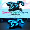 Dak Haan 24" Large 3D Printed Dragon Glow in The Dark,Flexible Articulated Crystal Dragon Fidget Toy,Cool Big Dragon Toy,Huge 3D Printed Dragon Gift for Girls Boys Kids Age 3-5 4-7 8-12 Years Old view 4