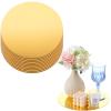 10 Pcs 9.8 Inch Acrylic Round Mirrors for Tables Centerpieces Circle Mirrors Candle Plates for Wall Wedding Table Centerpieces (Gold) view 1