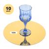 10 Pcs 9.8 Inch Acrylic Round Mirrors for Tables Centerpieces Circle Mirrors Candle Plates for Wall Wedding Table Centerpieces (Gold) view 2