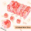 36 of Pack 12MM 6 Sided MINI Dice Set,Two Colours D6 Game Dice Set, 6 Sided Standard Dices for Yahtzee, Bunco or Teaching Math,with Portable Plastic Box(Red White) view 2