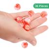 36 of Pack 12MM 6 Sided MINI Dice Set,Two Colours D6 Game Dice Set, 6 Sided Standard Dices for Yahtzee, Bunco or Teaching Math,with Portable Plastic Box(Red White) view 3