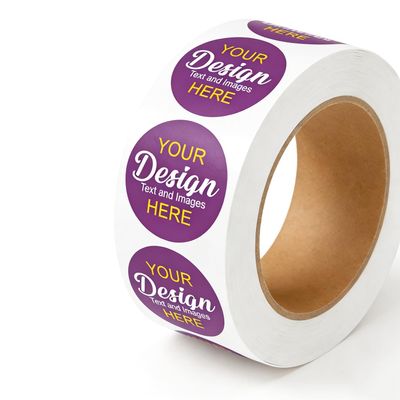 100-500 Custom Stickers Roll Personalized Kids' Stickers,1.5"-6" Customized Your Own Waterproof Vinyl Customized Labels with Any Design Logo Image Photo Text Business Decals