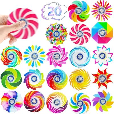 20 Pack Fidget Spinners, Fidget Toy Bulk for Kids Adults, Easter Basket Stuffers Mini Colorful Fidgets ADHD Stress Relief, Party Favors Christmas Birthday Gifts Treasure Box Classroom Prizes