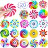 20 Pack Fidget Spinners, Fidget Toy Bulk for Kids Adults, Easter Basket Stuffers Mini Colorful Fidgets ADHD Stress Relief, Party Favors Christmas Birthday Gifts Treasure Box Classroom Prizes view 1