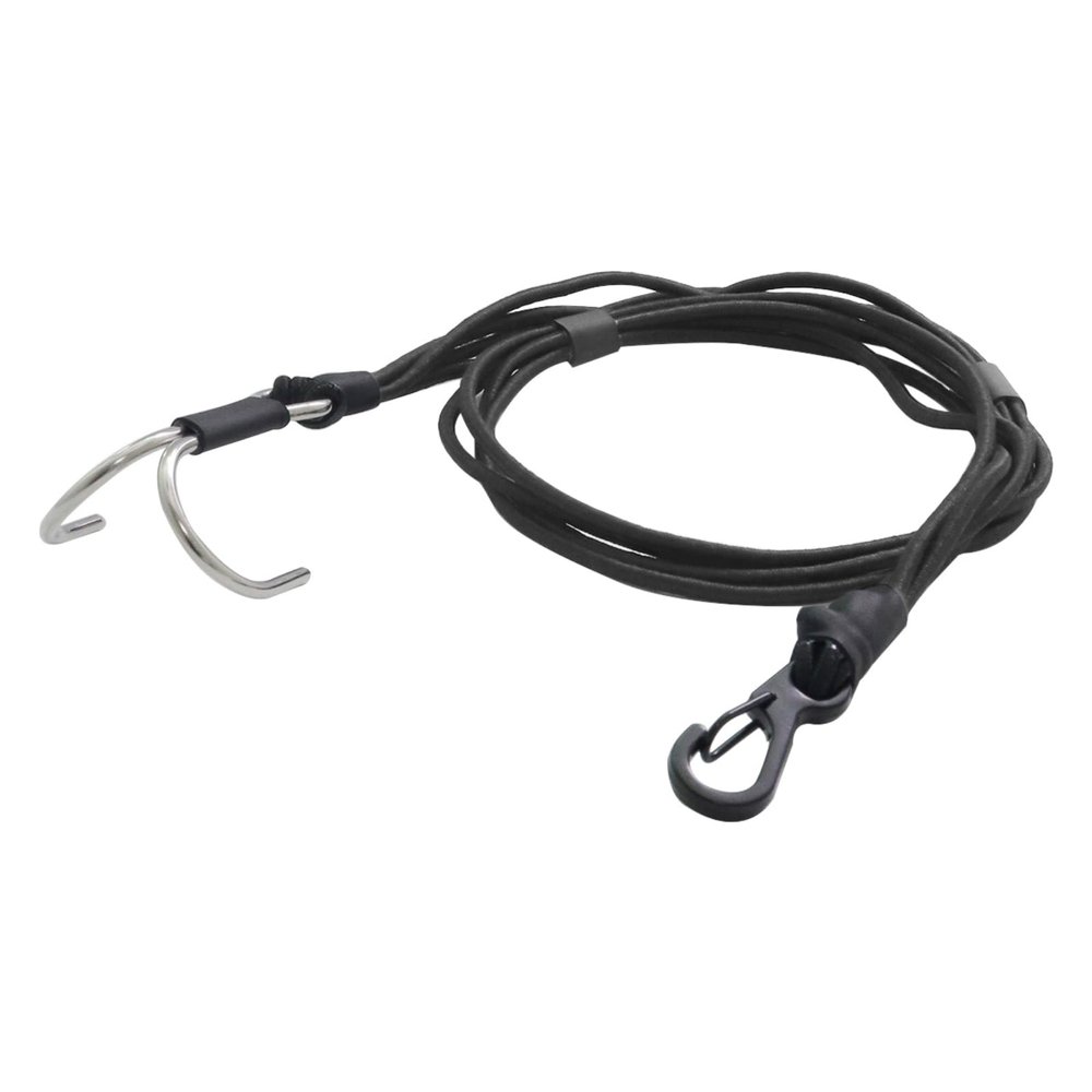 1/10 RC Crawler Kinetic Winch Strap, Escape Rope, Rescue Trailer Hook for 1/8 1/10 LCG Chassis Axial SCX10 I II Capra RR10 TRX4 Accessories Upgrade Parts (Black)