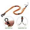 1/10 RC Crawler Kinetic Winch Strap, Escape Rope, Rescue Trailer Hook for 1/8 1/10 LCG Chassis Axial SCX10 I II Capra RR10 TRX4 Accessories Upgrade Parts (Black) view 3