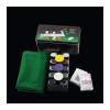 HYUWANGYU Layout Poker mat Portable Poker Table Top 200 Baccarat Chips Bargaining Poker Chips Set-Blackjack Table Cloth- 2 Blinds - Dealer - 2 Poker Cards - with Gifts (Color : with Box) (with Box) view 2