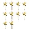 10pcs Shatterproof Gold Crossed Insert Doves Cake Toppers Decoration For Spiritual Occasion And Gatherings view 1