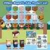200PCS Magnetic Building Blocks for Kids, Magnet Cubes STEM Educational Magnet Stacking Toys for Age 3-5 4-8 8-12, Sensory Play Montessori Toys for Boys and Girls, Creative Construction Forest view 2