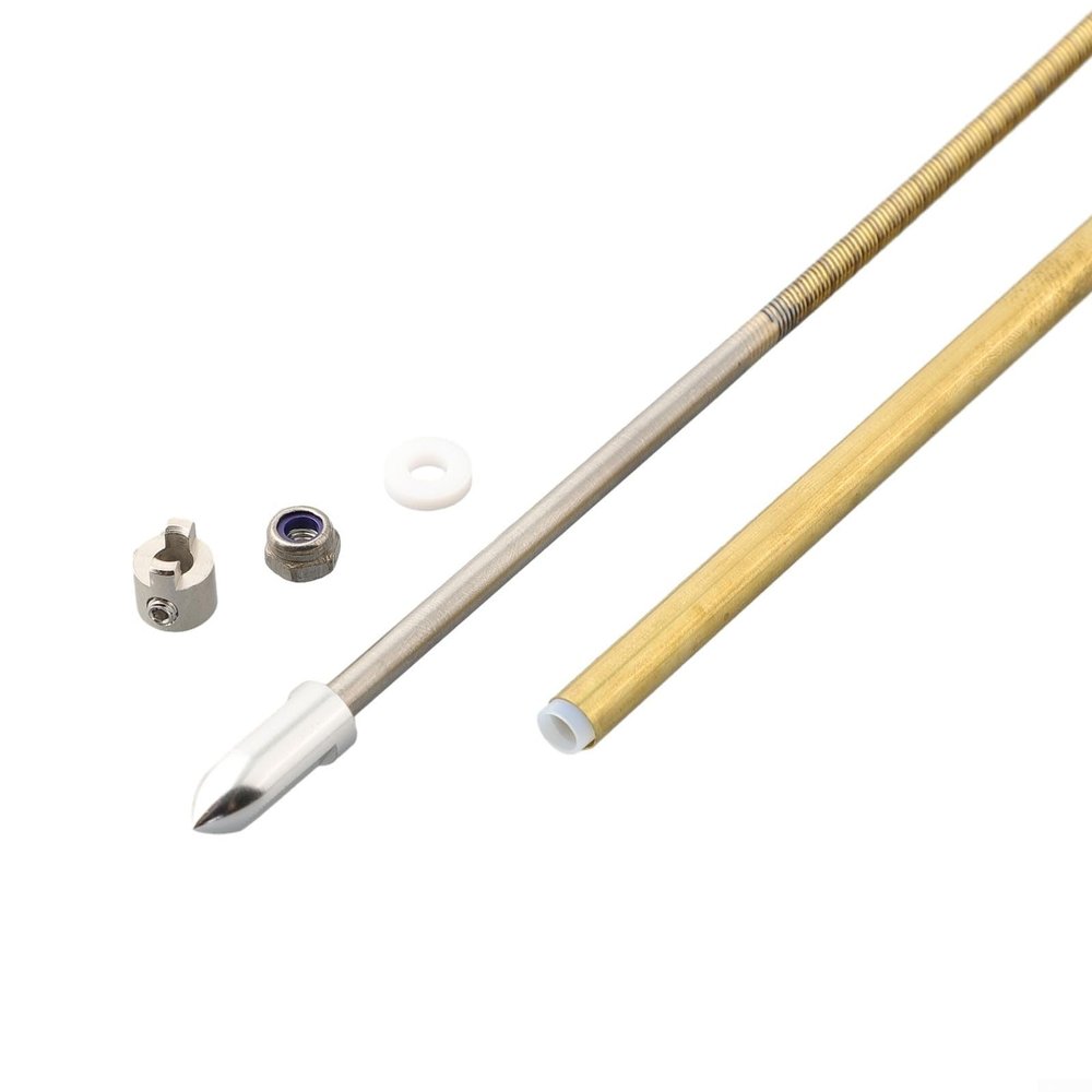 4Mm RC Boat Flexible Drive Shaft 350Mm Clockwise Propeller Flex Cable Set With Drive Dog Prop Nut For Remote Control Model Boats Parts Accessories(350mm-CCW)