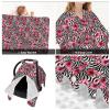 Muishi Red Flowers Zebras Print Baby Car Seat Canopy Nursing Cover for Newborn Car Seat Breastfeeding Covers Blanket Newborn Shower Gift view 2