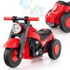 OLAKIDS Ride on Push Car, Foot-to-Floor Sliding Car for Toddlers Kids Motorcycle with Bubble Maker, Music, 3 Wheels Ride on Toys Gift for Boys Girls Aged 3-5 Years (Red) view 1