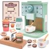 Kids Coffee Playset Toy Coffee Maker Set for Toddler Wooden Kitchen Accessories Pretend Play for Girls Boys Ages Birthday Gifts view 1