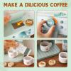 Kids Coffee Playset Toy Coffee Maker Set for Toddler Wooden Kitchen Accessories Pretend Play for Girls Boys Ages Birthday Gifts view 2