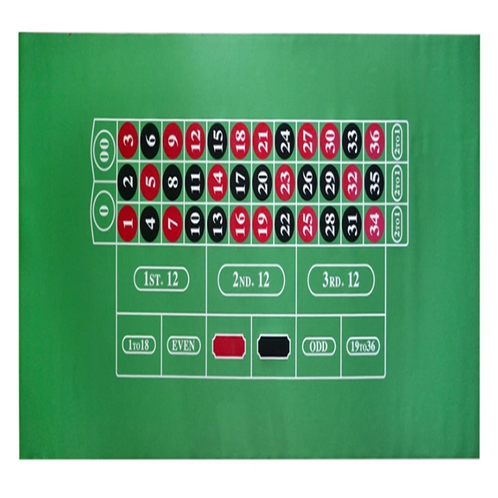 HYUWANGYU Portable Poker Table Top 18090cm Poker Table Cloth Texas Poker Tablecloth Felt 10 Players Poker Mat/Tapis Poker Non-Woven Fabrics 1pcs (Color : 2) (4)