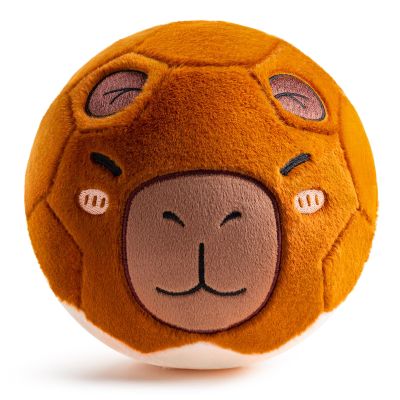 VangeBow Silent Indoor Soccer Balls for Toddlers 1-3, Inflatable Soft Plush Baby Toddler Soccer Ball Toys Gifts for 1 2 3 4 5 Year Old Boy Girl First Birthday Gift (Capybara, Pump Include)