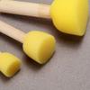 5pcs Sponge Foam Brush Set Wooden Handle Stamp Painting Tool for Kids Beginners view 4