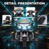 12V Electric Motorcycle for Kids Ages 3-8, 2 Seats Ride-On Motorbike with 3 Wheels, Bluetooth, USB, LED Light & Storage Box | Safe & Durable Kids Toy Vehicle (Black) view 3