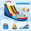 Giant Commercial Inflatable Grade Water Slide Swimming Pool, 100% PVC Big Waterslide with Blower, Airtight Water Pool, 21x9x12FT, Wet Dry Use, Summer Fun Colorful view 2