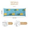 GVYGVY Body Pillow Cover with Zipper - Soft Cartoon Pineapple Print 20x54 Body Pillow Case Cover, Comfortable Long Pillowcase Removable view 2