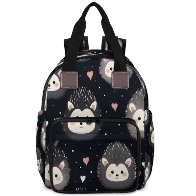 CNNINGYI Baby Diapers Bag Backpack, Waterproof Large Baby Bag for Mom Dad, Cute Cartoon Hedgehog Travel Diaper Bag Backpack, Newborn Essentials, Hedgehog