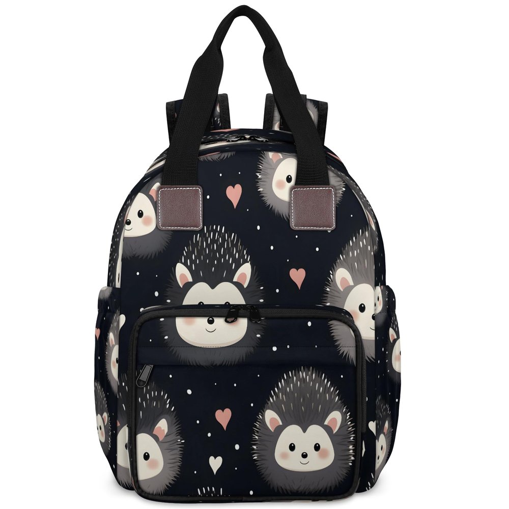 CNNINGYI Baby Diapers Bag Backpack, Waterproof Large Baby Bag for Mom Dad, Cute Cartoon Hedgehog Travel Diaper Bag Backpack, Newborn Essentials, Hedgehog