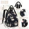 CNNINGYI Baby Diapers Bag Backpack, Waterproof Large Baby Bag for Mom Dad, Cute Cartoon Hedgehog Travel Diaper Bag Backpack, Newborn Essentials, Hedgehog view 3