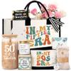50th Birthday Gifts for Her, 50 Year Old Fabulous Gifts for Women, Unique 50th Happy Birthday Ideas with Canvas Tote Bag Glass Cup Candle, Perfect for Mom Sister Friend Wife Daughter Coworker view 1
