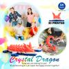 Dak Haan 24" Large 3D Printed Dragon,Flexible Articulated Crystal Dragon Fidget Toy,Cool Big Dragons Toy,Huge 3D Printed Gift for Girls Boys Kids Age 3-5 4-7 8-12 Years Old view 2