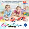 Dak Haan 24" Large 3D Printed Dragon,Flexible Articulated Crystal Dragon Fidget Toy,Cool Big Dragons Toy,Huge 3D Printed Gift for Girls Boys Kids Age 3-5 4-7 8-12 Years Old view 3