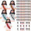 Bememo 100 Pcs Little Jesus Figures Jesus Loves You Original Design Pocket Rubber Little Figures to Hide and Seek Sunday Religious Party Share Easter Gifts(Bohemian Color) view 1