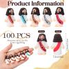 Bememo 100 Pcs Little Jesus Figures Jesus Loves You Original Design Pocket Rubber Little Figures to Hide and Seek Sunday Religious Party Share Easter Gifts(Bohemian Color) view 2