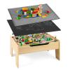 HONEY JOY Train Table, Wooden Kids Activity Table with Storage, 78 Multicolor Pieces, Tracks, Trains, Cars, Toddler Train Table Set with Reversible Tabletop, Gift for Boys Girls Aged 18 Months+ view 1