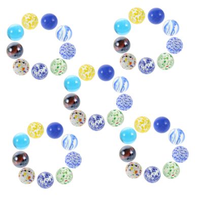 VICASKY 50Pcs Colorful Glass Marbles Game Marbles for Boy Girl and Adults DIY Crafts Home Decoration Vibrant Mixed Colors for Marble Games and Aquarium Use
