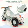 OLAKIDS Ride on Push Car, Foot-to-Floor Sliding Car for Toddlers Kids Motorcycle with Bubble Maker, Music, 3 Wheels Ride on Toys Gift for Boys Girls Aged 3-5 Years (Beige) view 4
