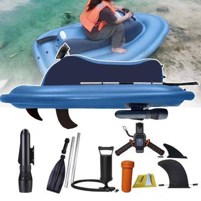 Motorized Inflatable Ride-On Watercraft,500w 10000mah Underwater Scooter Detachable,Water Adventure Kit-130min Runtime, 9km/H,Providing Thrilling Adventures for Explorers ,Blue