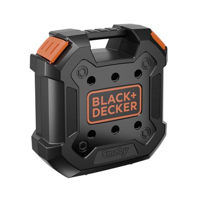 Smoby - Black+Decker - DIY Suitcase - Imitation Toy - 35 Accessories - Easy to Carry - From 3 Years - Made in France