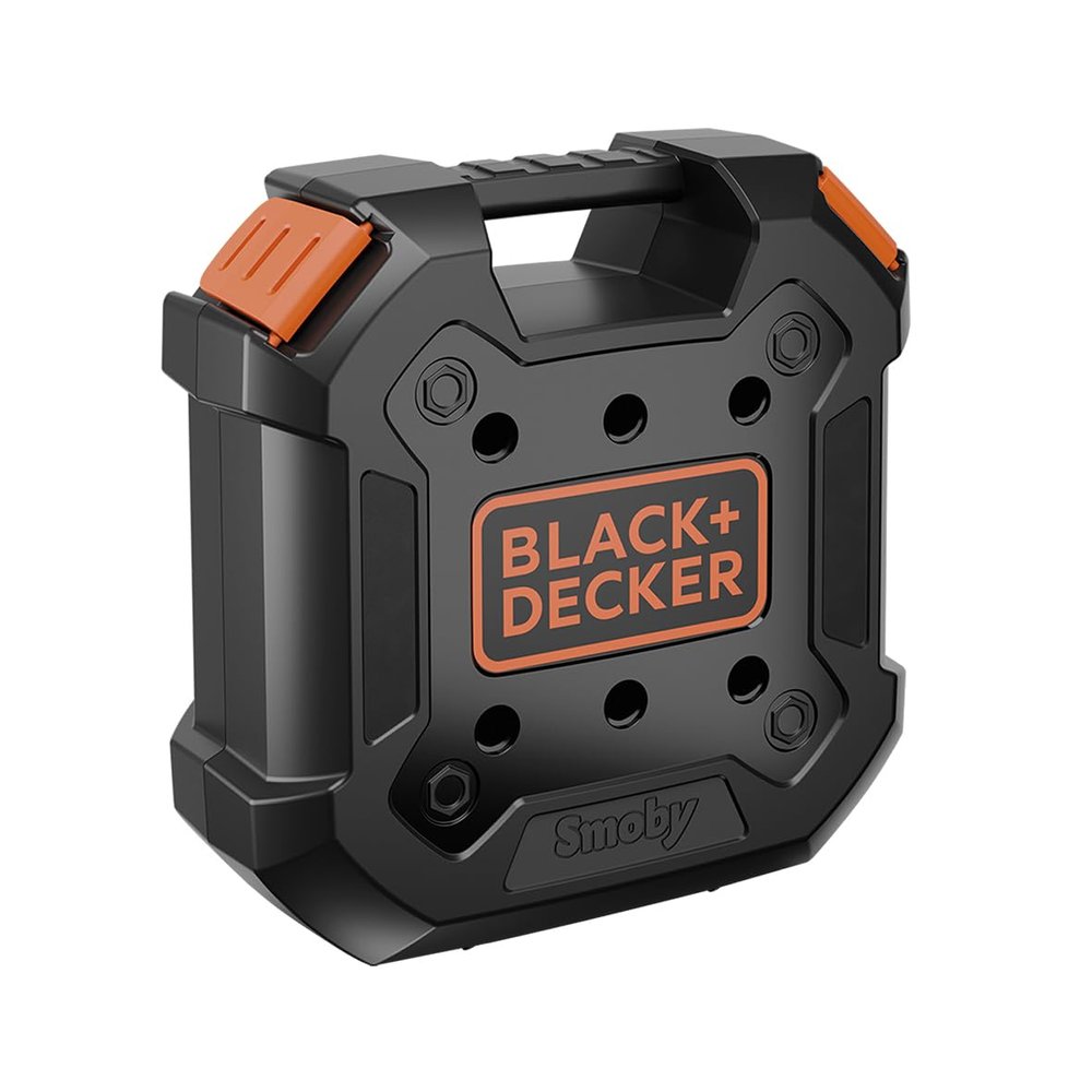 Smoby - Black+Decker - DIY Suitcase - Imitation Toy - 35 Accessories - Easy to Carry - From 3 Years - Made in France