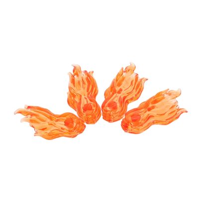 BCOATH 4pcs Action Figure Accessories for Creative Play Safe and Lightweight Fire Props for Endless Imagination and Storytelling