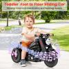 OLAKIDS Ride on Push Car, Foot-to-Floor Sliding Car for Toddlers Kids Motorcycle with Bubble Maker, Music, 3 Wheels Ride on Toys Gift for Boys Girls Aged 3-5 Years (Black) view 2
