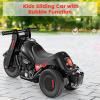 OLAKIDS Ride on Push Car, Foot-to-Floor Sliding Car for Toddlers Kids Motorcycle with Bubble Maker, Music, 3 Wheels Ride on Toys Gift for Boys Girls Aged 3-5 Years (Black) view 3