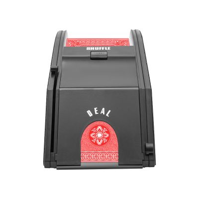 JLYNOWPT Automatic Card Shuffler, Electric Poker Shuffling Machine 1-2 Decks Support for Skip-Bo, Texas Hold'em, UNO Game Night- Low Noise Casino Card Shufflers