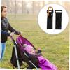 Abaodam 4pcs Stroller Hooks with Non Slip Strap Bag Hanger for Shopping Cart Pushchair Nursery Use Durable Carabiner Design for Easy Carrying Secure Grip view 3