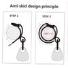 Abaodam 4pcs Stroller Hooks with Non Slip Strap Bag Hanger for Shopping Cart Pushchair Nursery Use Durable Carabiner Design for Easy Carrying Secure Grip view 4
