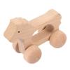 BESPORTBLE Wooden Grasping Push Car for Creative Inertial Trolley with Wheels Lightweight Walker for Fine Motor Skills and Hand Eye Coordination Development view 1