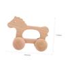 BESPORTBLE Wooden Grasping Push Car for Creative Inertial Trolley with Wheels Lightweight Walker for Fine Motor Skills and Hand Eye Coordination Development view 2